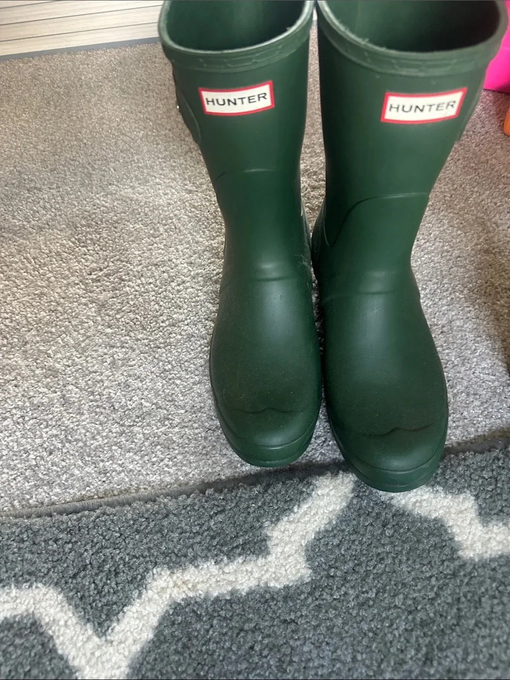 Hunter Kids Rain Boots in Forest Green